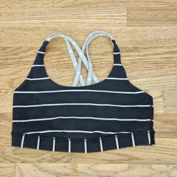 Lululemon Energy Bra, Cayman Stripe / Mojave Tan - Picture 4 of 10